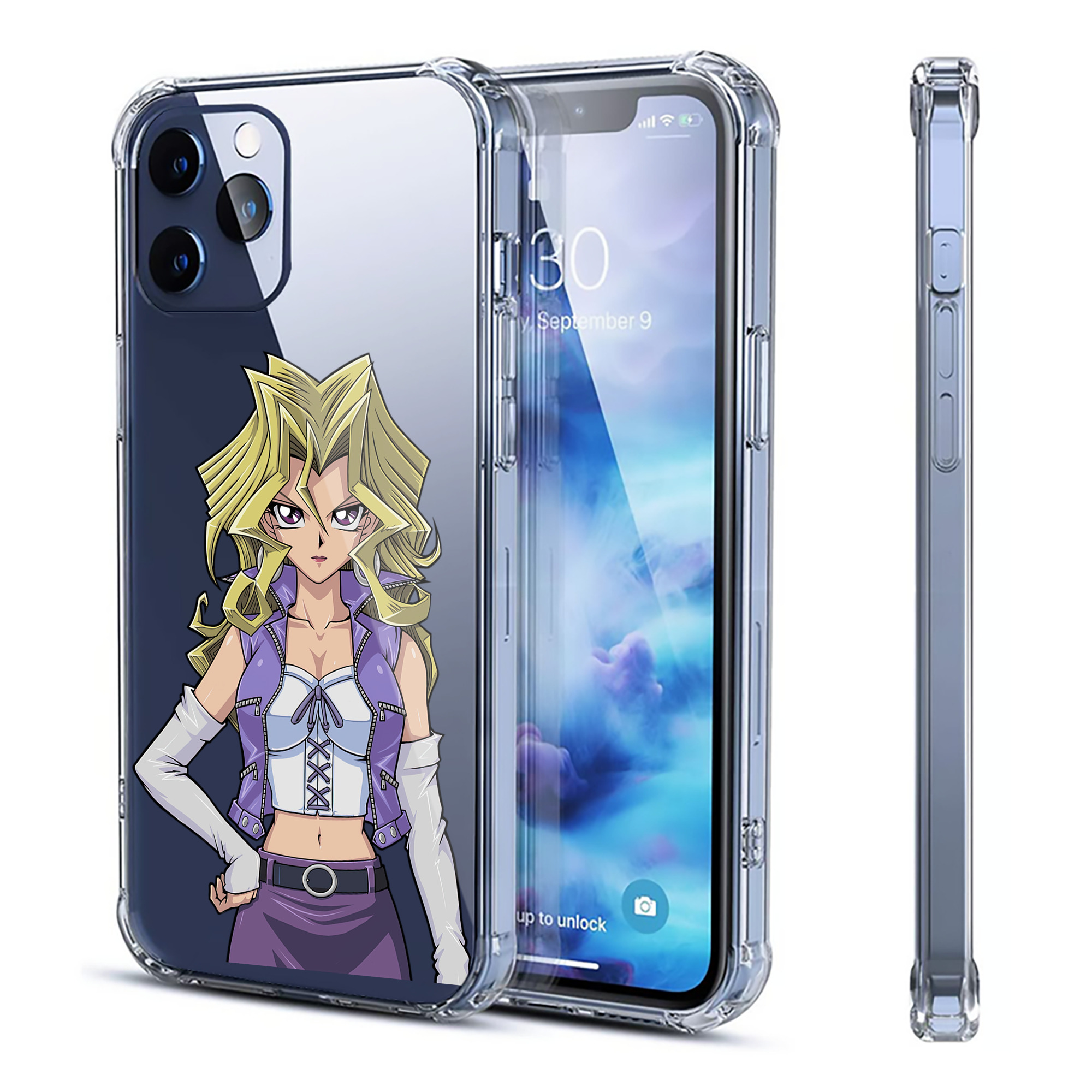 （画像用） 遊☆戯☆王 Yu-Gi-Oh! 【iPhone 12シリーズ対応】透明スマホケース（クリアソフトケース）